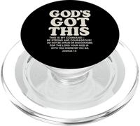 God's Got This Joshua 1:9 Versetto della Bibbia Cristiano PopSockets PopGrip per MagSafe
