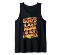 God's Last Name Is Not Damn It Church Sarcasm Jokes - Canotta