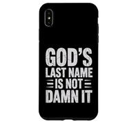 God's Last Name Is Not Damn It Church Sarcasm Jokes - Custodia per iPhone XS Max