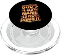 God's Last Name Is Not Damn It Church Sarcasm Jokes - PopSockets PopGrip per MagSafe