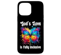 God's Love is Fully Inclusive LGBT Butterfly Gay Pride LGBTQ Custodia per iPhone 13 Pro Max