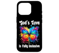 God's Love is Fully Inclusive LGBT Butterfly Gay Pride LGBTQ Custodia per iPhone 16 Pro
