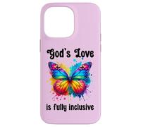 God's Love is Fully Inclusive LGBTQ Butterfly Gay Pride LGBT Custodia per iPhone 14 Pro Max