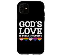God's Love Is Fully Inclusive LGBTQIA+ Gay Pride Christian Custodia per iPhone 11