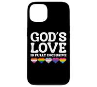 God's Love Is Fully Inclusive LGBTQIA+ Gay Pride Christian Custodia per iPhone 13