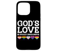 God's Love Is Fully Inclusive LGBTQIA+ Gay Pride Christian Custodia per iPhone 15 Pro Max