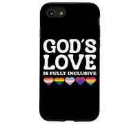 God's Love Is Fully Inclusive LGBTQIA+ Gay Pride Christian Custodia per iPhone SE (2020) / 7 / 8
