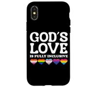 God's Love Is Fully Inclusive LGBTQIA+ Gay Pride Christian Custodia per iPhone X/XS