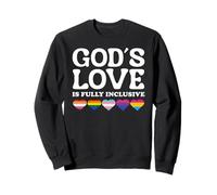 God's Love Is Fully Inclusive LGBTQIA+ Gay Pride Christian Felpa