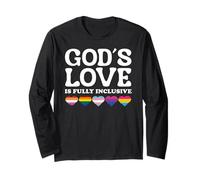 God's Love Is Fully Inclusive LGBTQIA+ Gay Pride Christian Maglia a Manica
