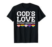 God's Love Is Fully Inclusive LGBTQIA+ Gay Pride Christian Maglietta