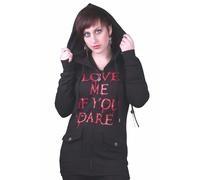 Gods Mani " Love Me If You Dare " Maybille Nero Cappuccio Pile Nwt