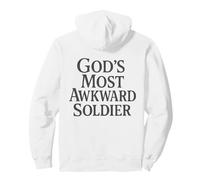 God's Most Awkward Soldier - Cristiano Divertente Felpa con Cappuccio