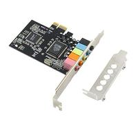 GODSHARK Scheda audio PCIe interna 5.1 per PC Windows 8 7 con staffa a basso profilo, scheda audio PCI-e stereo 3D, chip CMI8738 scheda audio 32/64 bit adattatore PCI Express