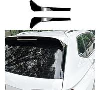 GODSLLY Ala Laterale Lunotto Posteriore, Compatibile per VW Tiguan R Line MK2 2017-2023, 2 Pezzi ABS Spoiler Ala Laterale Lunotto Posteriore,Gloss Black-for Rline
