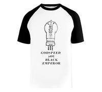 Godspeed You Black Emperor Hope Maglietta da Baseball Unisex da Donna Uomo Bianca Girocollo Maniche Corte Cotone Organico Tee T-Shirt Unisex White M