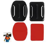 GodtKowty 20 supporti adesivi 3M per caschi e superfici piane - Supporti incurs e piatti compatibili con GoPro Hero 13, 12, 11, 10, 9, 8, DJI, Insta360 e altre fotocamere d'azione