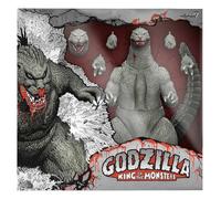 Super7 Toho ULTIMATES! - Figura d'azione Godzilla 1989 (fumetto in scala di grigi - assetato di sangue)