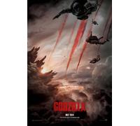 Godzilla (2014) Poster Originale Doppio Lato Film Avanzato 1 Foglio Mostro