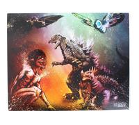 Godzilla/Attacco Su Titan Gods And Titans 20.3x25.4cm Stampa By Rob Prior