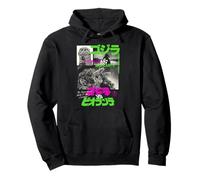 Godzilla Collage Neon Accents Godzilla vs Biollante Movie Felpa con Cappuccio