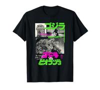 Godzilla Collage Neon Accents Godzilla vs Biollante Movie Maglietta
