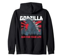 Godzilla - Corri per salvarti, Grigio Felpa con Cappuccio