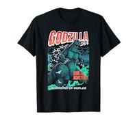 Godzilla Destroyer of Worlds Comic Book Illustration Movie Maglietta