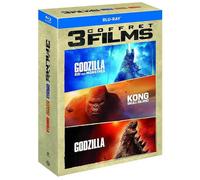 Godzilla + Godzilla Re Dei Mostri + Kong Skull Island COFANETTO BLU-RAY NUOVO