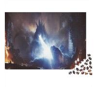 Godzilla Jigsaw Puzzle Impossibili 1000 Pezzi Il Re dei Mostri Decorazione Per La Casa. Rilassamento E Intelligence Per Adulti E Bambini Da 12 Anni 1000pcs (75x50cm)
