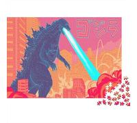 Godzilla Jigsaw Puzzle Impossible 1000 Pezzi Re dei Mostri Decorazione Per La Casa. Rilassamento E Intelligence Per Adulti E Bambini Da 12 Anni 1000pcs (75x50cm)