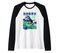 Godzilla Kamacuras Vintage Monster Poster Classic Movie Maglia con Maniche Raglan