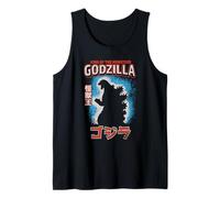 Godzilla King of The Monster Silhouette with Kanji Movie Canotta