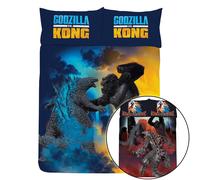 Godzilla Lenzuola Reversibili Pile Coperta - Singolo Set Copripiumino Doppio