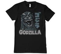 Godzilla Licenza Ufficiale Roar Uomo Maglietta (Nero), Small
