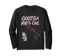 Godzilla Minus One Two Tone Monster Collage Movie Maglia a Manica