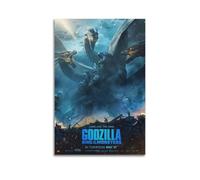 Godzilla - Poster artistico con stampa artistica del film "Re dei mostri", poster per edificio di case, decorazione artistica da parete su tela, decorazione artistica da parete per camera da letto, 30