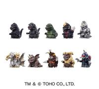 Godzilla Sofubi Puppet Mascot Vol.3 set completo di 10 figure TOHO Japan Kaiju