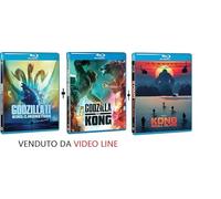 Godzilla Vs Kong / Godzilla 2: King Of The Monsters / Gong Skull Island (3 Film Blu Ray) Edizione Italiana