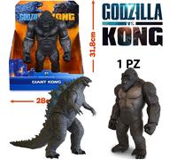 GODZILLA VS KONG GORILLA KINGKONG DINOSAURO JURASSIC GIGANTI 28CM MONSTERVERSE M