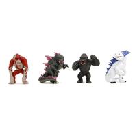 Jada Figure Die-Cast Godzilla X Kong 2,5" 4-Pack Godzilla, Kong, Skar, Shimo