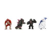 Godzilla X Kong 6.3cm Modellino Figura 4-Pack Godzilla, Kong, Skar, Shimo