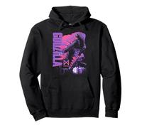 Godzilla x Kong Monarch Collage Purple Text Movie Monster Felpa con Cappuccio