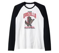 Godzilla x Kong Team Godzilla Mascot Retro Movie Monster Maglia con Maniche Raglan
