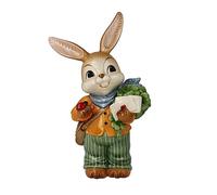 Goebel 66-845-64-1 - Statuetta di coniglio con tutti i buoni auguri, in gres, dimensioni: 15 x 10 x 24 cm
