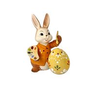 Göbel 66844891 - Statuetta pasquale Presto è pronto, coniglietto pasquale colorato con uovo di Pasqua 2022, 10,5 x 12 x 15 cm