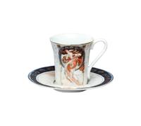 Goebel Alphonse Mucha The Dance 67021113 - Tazza per Espresso con sottotazza