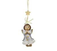 Goebel Decorazione da appendere con luci stellate luminose - Angelo custode Nina & Marco