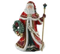 Goebel Figura Santa con corona e asta - Fitz & Floyd Xmas