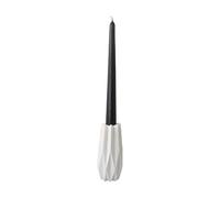 Goebel Kaiser 14-005-62-1 - Portacandele Polygono Star in porcellana, 12,5 cm, colore: bianco, dimensioni: 6 x 6 x 12,5 cm